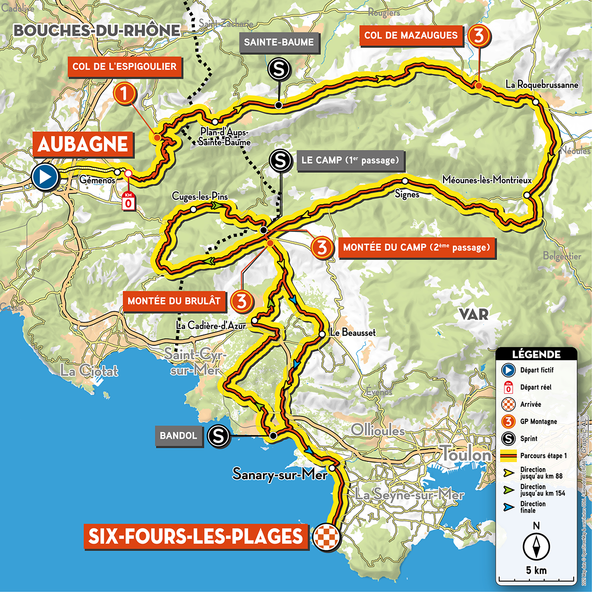 Tour de La Provence parcours et profils des étapes Videos de cyclisme